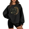 thumbnail image 2 of Gamivast Game Day Football Sweatshirt for Women Cute Heart Graphic Long Sleeve Crewneck Pullover Relaxed Fitted Drop Shoulder Tops Superbowl Outfit 2026, 2 of 4