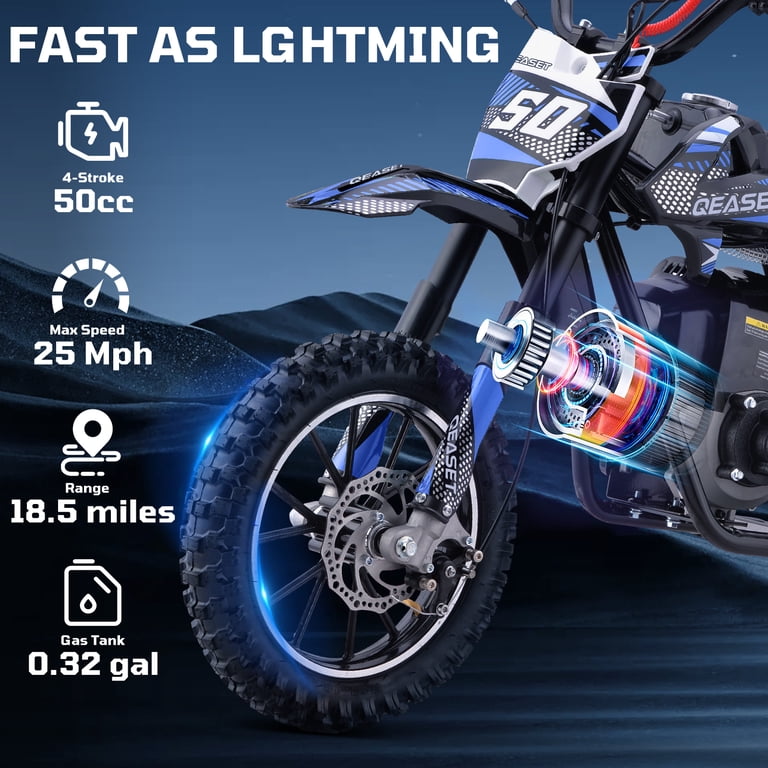 QEASET 49CC 4-Stroke Gas Powered Dirt Bike for Adults & Teens, off
