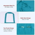thumbnail image 4 of Unique Bargains 2pack Kitchen Cooking Aprons Polyester Art Aprons Pottery Apron Waterproof Artist Painting Apron Light Blue, 4 of 5