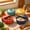 Multicolor, variant on Naittoop Unbreakable Wheat Straw Cereal Bowl with Lid Microwave Safe Soup Bowl 7.7 in Ribbed Plastic Serving Bowl with Handles Rice Noodle Bowl for Kitchen Dining and Daily Home Meals Green
