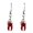 D, variant on Earrings Product Category Axe Teeth Scissors Drop Earrings For Women Gothic Print Minimalist Halloween Party Accessory