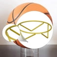 thumbnail image 6 of DimyFew Ball Display Stand Metal Basketball Storage Holder for Rugby Volleyball Home Gold, 6 of 9