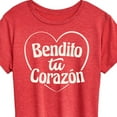 thumbnail image 3 of Instant Message - Bendito Tu Corazon - Women's Short Sleeve Graphic T-Shirt, 3 of 6