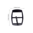 thumbnail image 2 of 10pcs Center Bar Single Prong Belt Buckles Decorative Belt Buckles Belts Fixing Buckles, 2 of 7