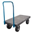 thumbnail image 1 of Plastic Platform Truck, 48" L x 24" W, 1000 lbs. Cap., Pneumatic Wheels, 1 of 2