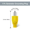 thumbnail image 3 of 1 Pack Prise de Liaison Neutre pour Générateur d'Onduleur Portable, Protecteur de Surtension avec Neutre Flottant sur RV, Véhicule Récréatif pour Résolution d'Erreur au Sol (Jaune), 3 of 7