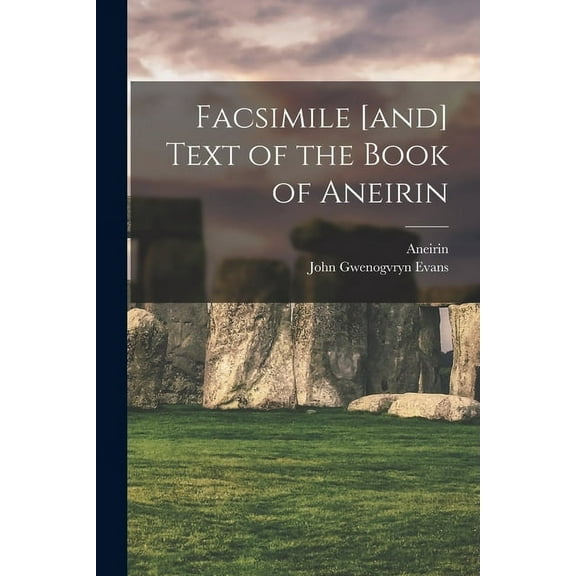 Facsimile [and] Text of the Book of Aneirin (Paperback)