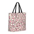thumbnail image 3 of Single Shoulder Bag Convenience Bag 19.6×15.7×5.9in Light And Weight-Free Main Pocket Large Portable And Single Shoulder Back Leopard Skin Print Style Pink_4, 3 of 7