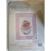 Weekenders Elizabeth Joan Countless Cross Stitch Kit,pink