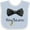Blue and White, variant on Inktastic Ring Bearer- Black Bow Tie Boys Baby Bib