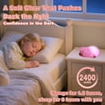 thumbnail image 4 of Night Light for Kids Squishy Silicone Cute Animal Lamp,Dimmable Rechargeable Touch Nightlight for Nursery,Bedside,Kids Room Decor,Perfect Gift for Girls & Boys, 4 of 8