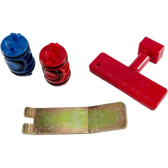 Viega 51602 PureFlow Zero Lead Manabloc Valve Stem Replacement Kit - Red and Blue | Replaces 50602