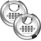 thumbnail image 1 of Candado de disco con combinación de 4 dígitos con grillete de acero endurecido Cerradura de puerta combinada para exteriores para cobertizos, unidad de almacenamiento, garaje, cerca, lengüeta de, 1 of 5