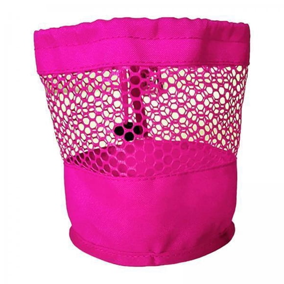 Lipstore 6xGolf Ball Bag Organizer Small Net Bag for Diving Washing Toys Sports Rose Red