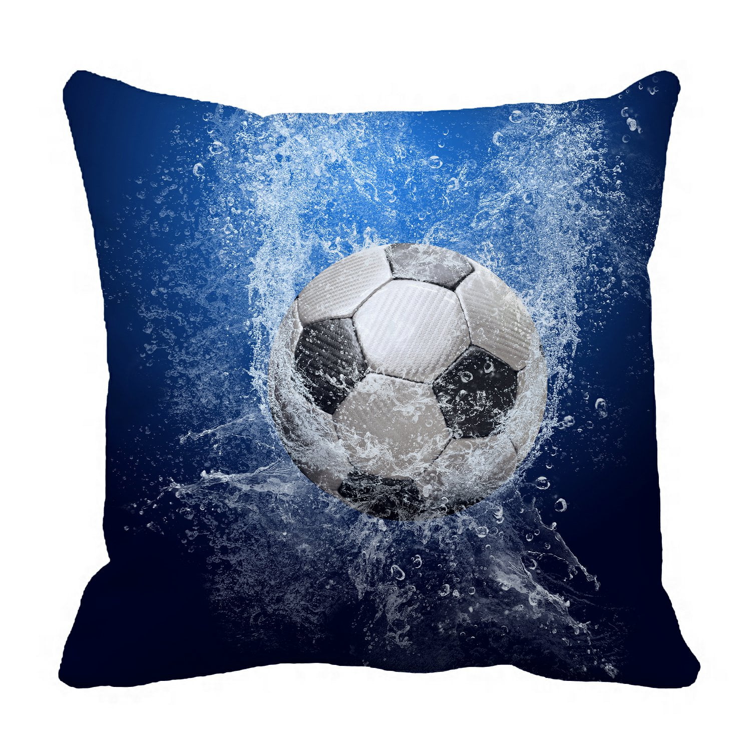 PHFZK Sports Pillow Case, Football Soccer Ball on Water Pillowcase