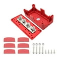 thumbnail image 2 of Almencla 4 Bolt Power Distribution Block Portable Dustproof 300A Heavy Duty Busbar M8 M10 M8 Red, 2 of 8