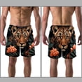 thumbnail image 3 of luoweisi Men's Beach Shorts Quick Dry Swim Trunks with Mesh Lining Leopard S, 3 of 5