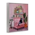 thumbnail image 3 of Stupell Industries Calm & Cozy Pink Interior Animals Painting Gray Framed Art Print Wall Art, 24 x 30, 3 of 8