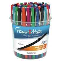 Paper Mate Flair Felt Tip Pens, Medium Point, Assorted Colors, Set of 48