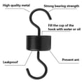 thumbnail image 4 of Gerich 1 Pcs Water Feeder Hooks,Anti-Ants Hooks with Cleaning Brush,Feeding Hooks for Backyard Balcony Hummingbird Oriole Feeders Guard Moats,Black, 4 of 11