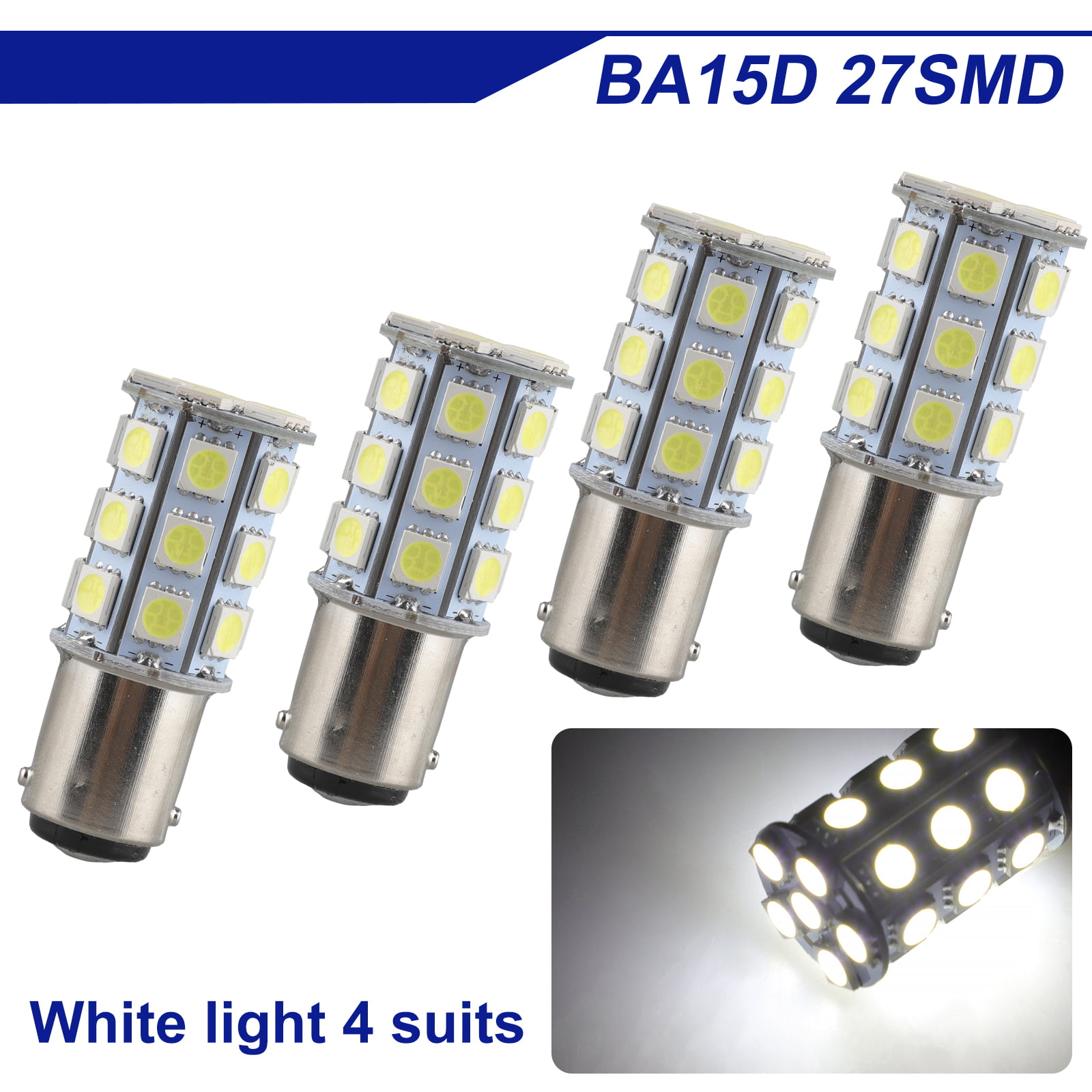 Pack of 8 1178 LED 5050 18-SMD White 1076 LED Bulb Replacement For 12V RV Interior Ceiling Dome Light/Travel Trailer/Boat Indoor/Camper Light Bulbs UNXMRFF Super Bright 1142 BA15D LED Bulbs 