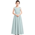 thumbnail image 6 of XQYLOS Girls Formal Dress A Line Sleeveless Flower Long Dresses Kids Cute Birthday Wedding Dress Stage Performance Dresses Teenage Wedding Dress Fl𝗈wy, 6 of 8
