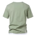 thumbnail image 4 of Men Tee Shirts Running Workout Shirt Men Solid Color Short Sleeve Tops Lightweight Breathable Gym Tshirts, 4 of 4