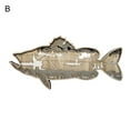 thumbnail image 2 of Artistic Wood Fish Ornament - North American Style - Micro Landscape Fish Decor for Home, 2 of 8