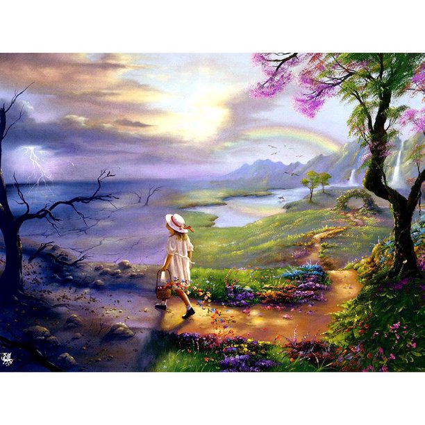 Taladro Pintura Diamante (DE0351) 5D DIY Full Fantasy View Kit de bordado de punto de cruz 30x40cm FLhrweasw Nuevo
