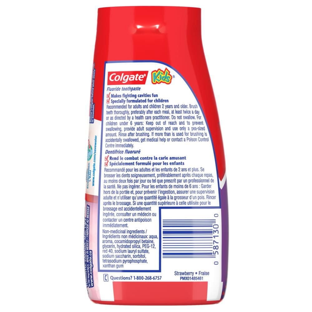Colgate Liquid Gel 2-in-1 Kids Strawberry Toothpaste And Mouthwash, 100 mL