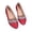 shoes 179#Red, variant on oqasdz Casual Shoes for Women Rhinestone Pointed Flat Dressy Shoes Comfort On Low Heel Party Evening Wedding Solid Color Ballet Shoes Summer Outdoor