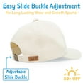 thumbnail image 3 of JAN & JUL Infant Toddler Unisex Base-Ball Cap, Cotton Snapback Hat (Blue Tie-Dye, 6-24 Months), 3 of 5