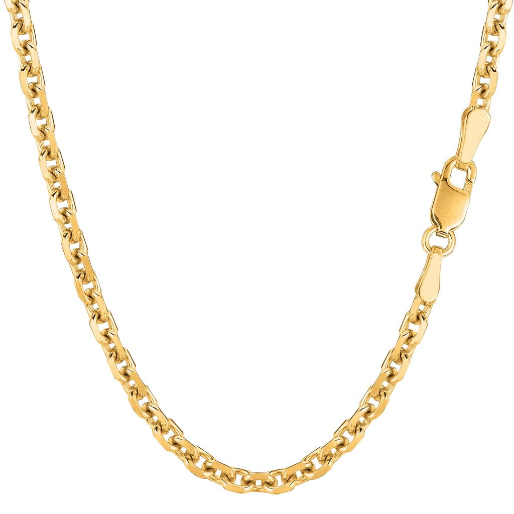 Mireval 14k Yellow Gold Beagle Pendant on a 14K Yellow Gold Rope Chain Necklace 16-20
