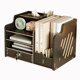 thumbnail image 1 of Revistero de madera con cajones y portalápices for documentos y libros, 1 of 8