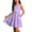 Purple, variant on Girls Summer Dress, with Pockets Ruffles Tiered Sleeveless Kids Cute Flowy Sundress Pink Size 7