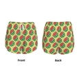 thumbnail image 3 of Pofeuu Summer Watermelon Print Women's Athletic Shorts Running Workout Shorts Tummy Control Quick Dry Gym Shorts with Pockets Double layer sports shorts-XX-Large, 3 of 7