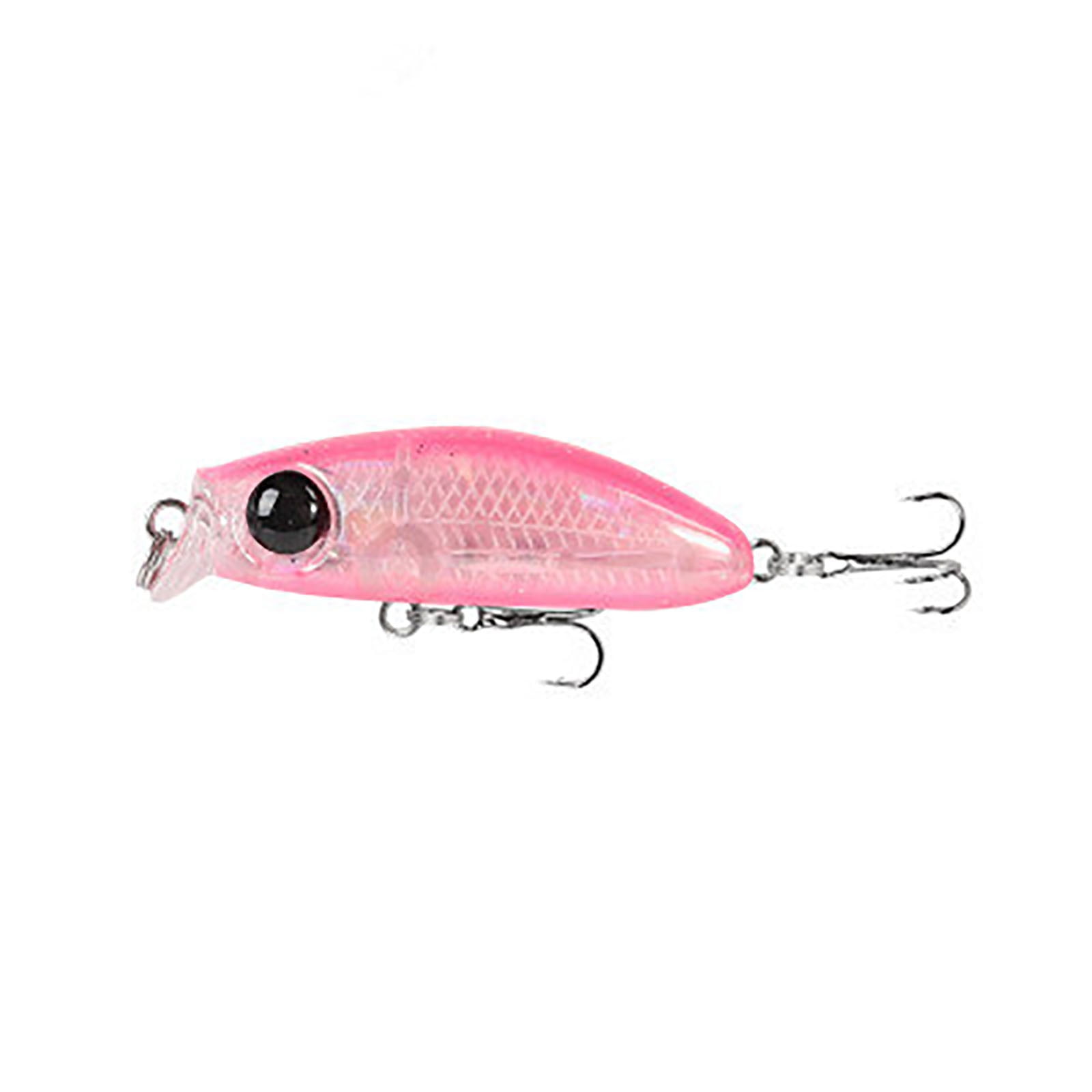 2.5g/35mm Fishing Lure Slow-sinking Mini Micro Minnow 3d Eyes Artificial  Fake Bait With 2 Powerful Treble Hooks