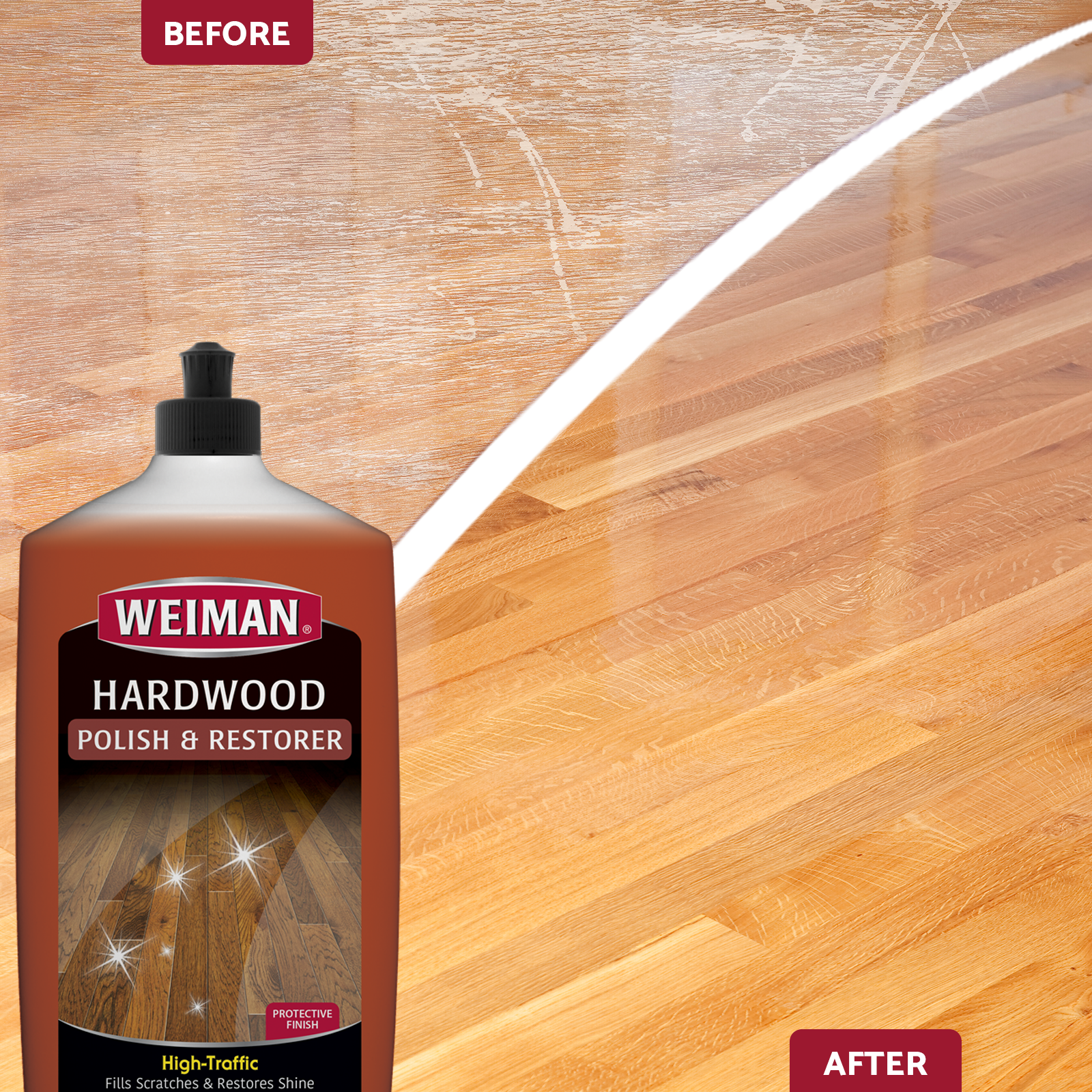 Weiman High Shine Hardwood Floor Polish & Restorer, Brings Dull Hardwoods Back to Life - 32oz - image 5 of 10