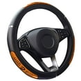 thumbnail image 1 of HEVIRGO 38cm Mode Dragon Design Faux Cuir Voiture Volant Couverture Décoration Intérieure, 1 of 9