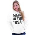 thumbnail image 3 of Made in the USA Patriotic Pride Stars Hoodie Sweatshirt Women Men Brisco Brands M, 3 of 5