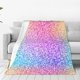 thumbnail image 1 of Balery Colorful Glitters Manta de Felpa Suave y Acogedora – Cobija de Franela Aterciopelada para Cama, Lavable y Cálida para Sofá, Mascotas, Transpirable-50"x40", 1 of 7