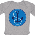 thumbnail image 4 of Inktastic Nautical Anchor Sailing Gift Boys or Girls Long Sleeve Baby Bodysuit, 4 of 5