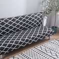 thumbnail image 4 of Folding Sofa Bed Cover Solid Color Futon Armless Slipcover Polyester Elastic Fabric All-Inclusive Cover, 4 of 9