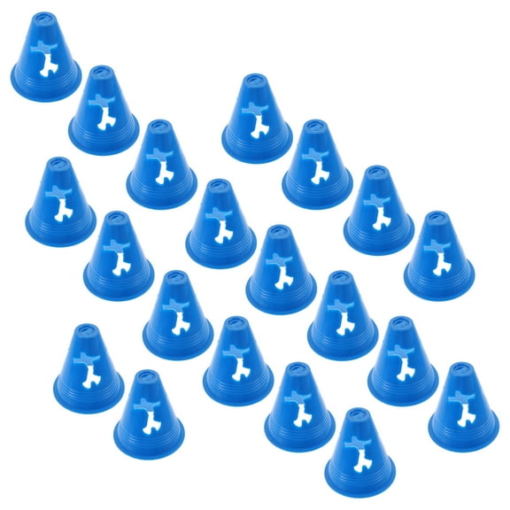 HONMEET Cones For Football Training Blue PE 20Set