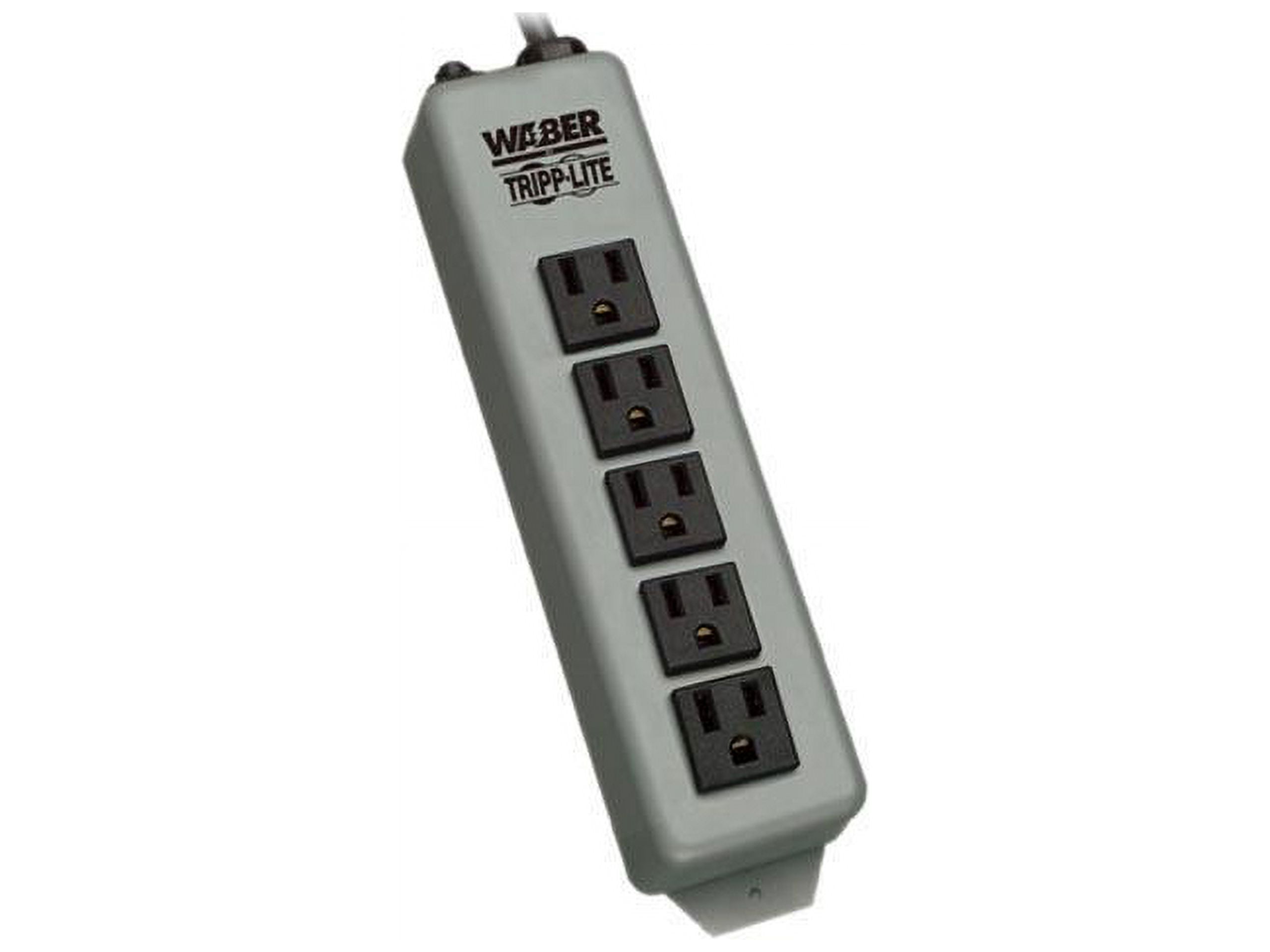 Tripp Lite Waber Power Strip Metal 5-15R 5 Outlet 15' Cord