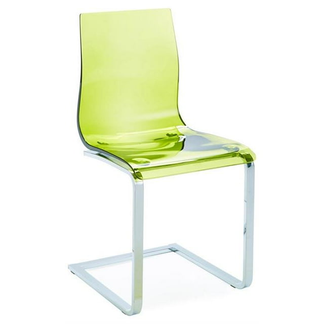 30.6 kB Gel-Sl Dining Chair, Transparent Green