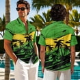 thumbnail image 7 of Psesaysky Jamaican Flag Palm Tree Men’s Button Down Aloha Shirts,Womens Summer Sundress Sleeveless A Line Flowy Tank Dress with Pockets Plus Size Matching Couples Patriotic Outfit, 7 of 7