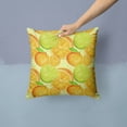 thumbnail image 2 of Carolines Treasures BB7517PW1414 Watercolor Limes and Oranges Citrus Fabric Decorative Pillow  14Hx14W multicolor, 2 of 4