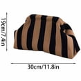 thumbnail image 2 of Woven Clutch Purse for Women Striped Summer Dumpling Bag, Colorful Crochet Evening Handbag, Ruched Cloud Style Beach Vacation Clutch for Party Casual Use 12x7.4 Inch, 2 of 5