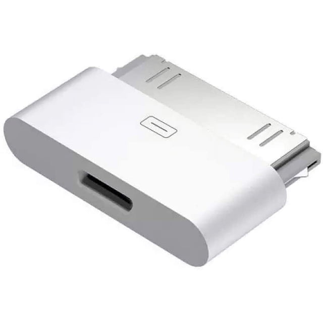 Adaptador de 30 pines a Lightning, conector de base hembra de 8 pines a macho de 30 pines con certificación MFi, carga y sincronización de iPhone